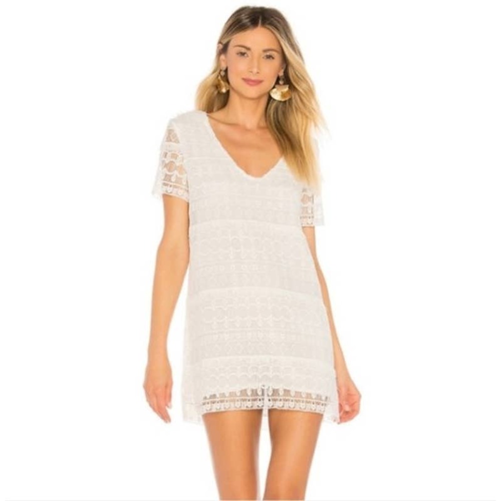 TULAROSA lambros lace mini dress